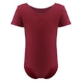 thumbnail image 1 of Dancina Cotton Kids Short Sleeve Ballet Dance Leotard for Girls, 1 of 6