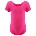 thumbnail image 1 of Girls Ballet Leotard Short Sleeve, Stretch Fit, Cotton Dancewear for Ballet, Gymnastics & Dance Class, 1 of 7