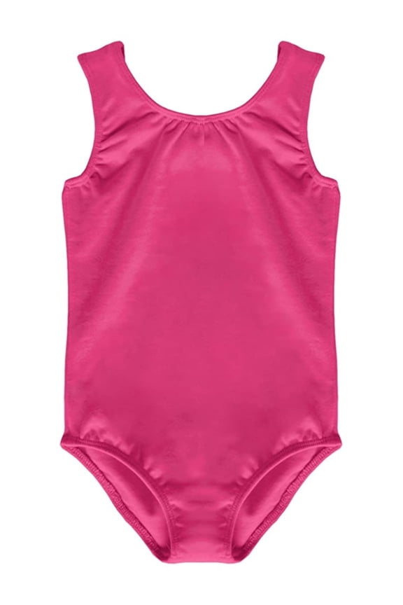 Tank Leotard for Girls - Soft Cotton Leotard for Toddlers & Kids - Practice Leo for Ballet, Dance & Gymnastics