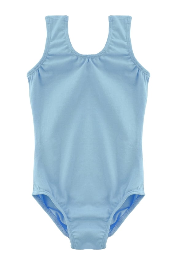 Tank Leotard for Girls - Soft Cotton Leotard for Toddlers & Kids - Practice Leo for Ballet, Dance & Gymnastics