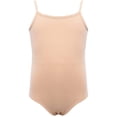 thumbnail image 1 of Girls Camisole Ballet Leotard, Adjustable Straps, Full Front Lining, Soft Cotton Dancewear for Ballet & Gymnastics, 1 of 5