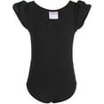 thumbnail image 1 of Dancina Girls Leotard for Ballet, Gymnastics, and Dance Classes - Short Sleeve Toddler Leotard with Adorable Ruffle, 1 of 8