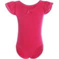 thumbnail image 1 of Dancina Girls Leotard for Ballet, Gymnastics, and Dance Classes - Short Sleeve Toddler Leotard with Adorable Ruffle, 1 of 5