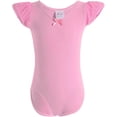 thumbnail image 1 of Dancina Girls Leotard for Ballet, Gymnastics, and Dance Classes - Short Sleeve Toddler Leotard with Adorable Ruffle, 1 of 5