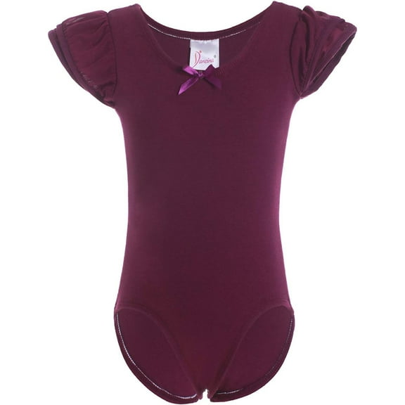 Dancina Girls Flutter Sleeve Ballet Dance Leotard