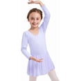 thumbnail image 1 of Dancina Long Sleeve Ballet Skirted Leotard for Toddlers & Girls – Soft & Stretchy Ballet Dress for Dance Class & Recitals, 1 of 4