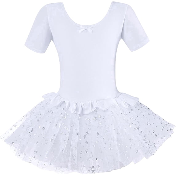Dancina Ballerina Dress for Girls - Toddler Ballet Dance Outfit with Tutu - Sparkly & Comfortable Skirted Leotard