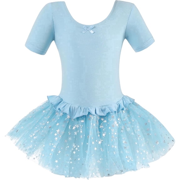 Dancina Ballerina Dress for Girls - Toddler Ballet Dance Outfit with Tutu - Sparkly & Comfortable Skirted Leotard