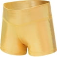 thumbnail image 1 of Dancina Gymnastics Shorts Athletic Dance Wear - For Little and Big Girls in Classic and New Metallic Ice Colors, 1 of 6