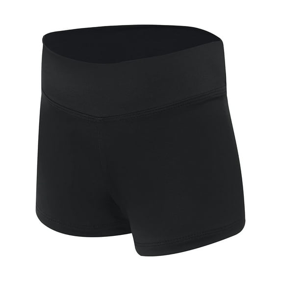 Dancina Gymnastics Shorts Athletic Dance Wear - For Little and Big Girls in Classic and New Metallic Ice Colors