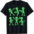 thumbnail image 1 of Dancing Aliens Dance Challenge Boys Girls Kids Halloween T-Shirt, 1 of 5