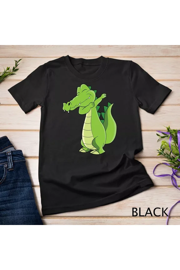 Dancing Alligator Gift Funny Dabbing Alligator Unisex T-shirt up to size 5XL
