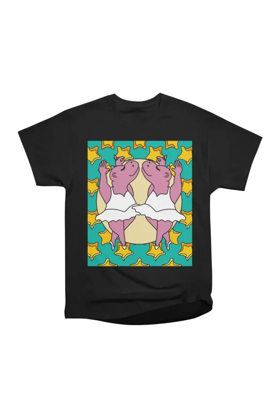 Dancing Ballerina Ballet Hippopotamus T-Shirt Tee Gift For Him Merch For Her Apparel For F