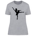 thumbnail image 1 of Dancing Ballerina Graphic T-Shirt Women -Image by Shutterstock, Female Large, 1 of 2