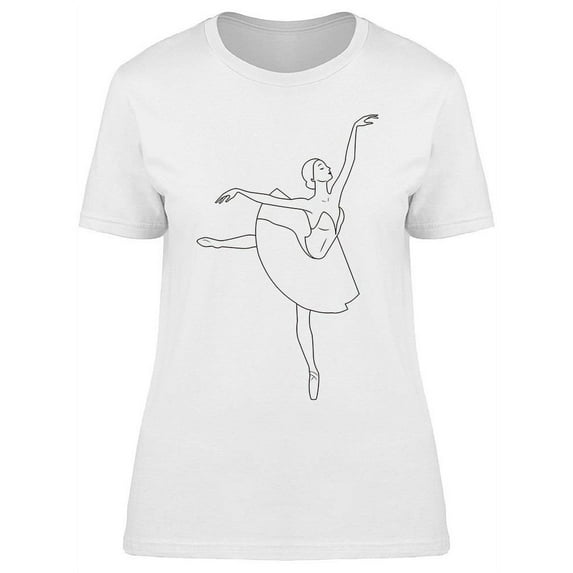 Dancing Ballerina On Stage T-Shirt Women -Image by Shutterstock, Female Small