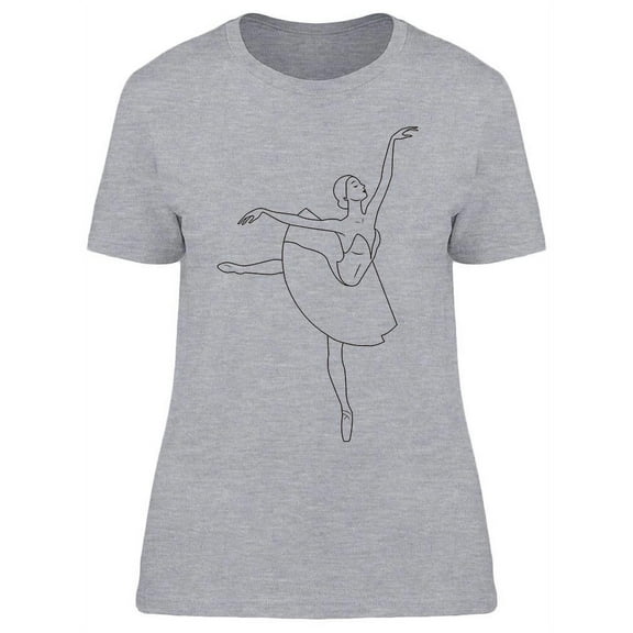 Dancing Ballerina On Stage T-Shirt Women -Image by Shutterstock, Female x-Large