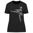 thumbnail image 1 of Dancing Ballerina Watercolor T-Shirt Women -Image by Shutterstock, Female XX-Large, 1 of 2