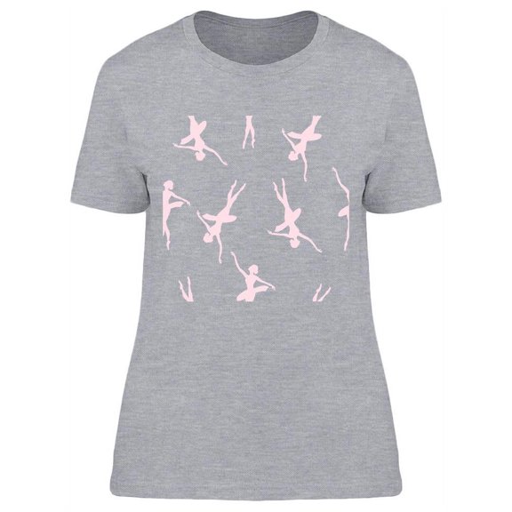 Dancing Ballerinas Design T-Shirt Women -Image by Shutterstock, Female x-Large