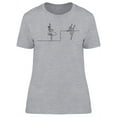 thumbnail image 1 of Dancing Ballerinas T-Shirt Women -Image by Shutterstock, Female XX-Large, 1 of 2