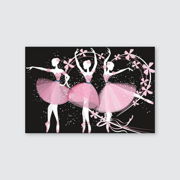 Dancing Ballerinas Wall Poster Unframed Version Size 24''x36'' -Gategoo