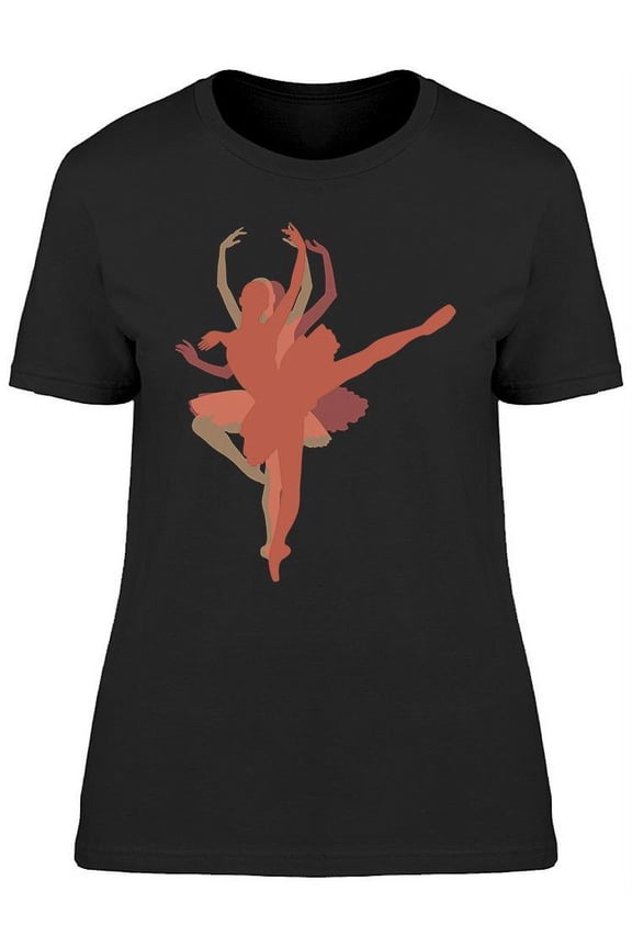 Dancing Ballet Dancer Pose T-Shirt Women -Image by Shutterstock, Female Large
