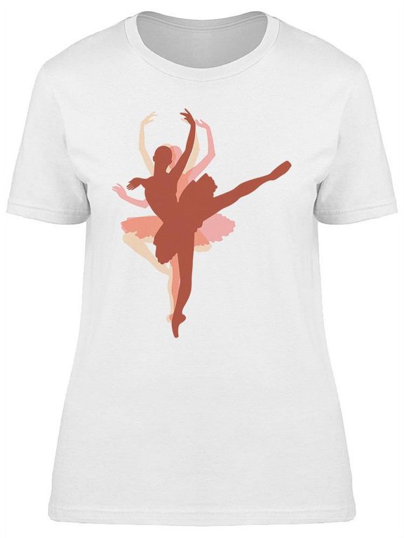 Dancing Ballet Dancer Pose T-Shirt Women -Image by Shutterstock, Female x-Large
