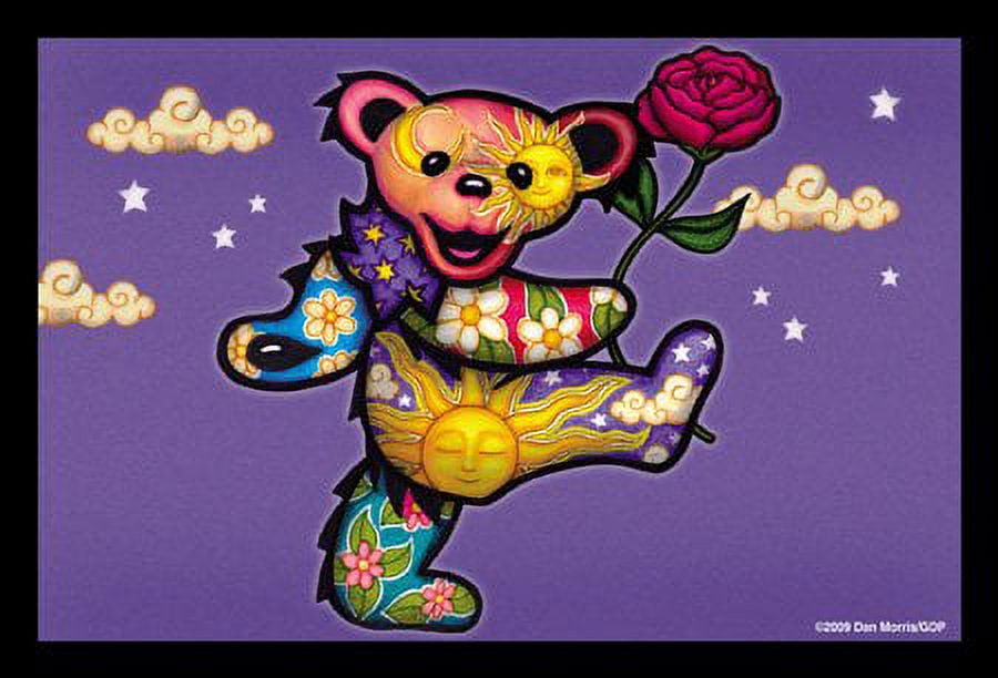 Grateful Dead Dancing Bear Patch Assorted - Large