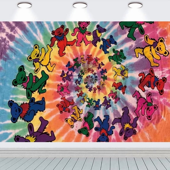 Dancing Bear Taspestry Wall Decor Backdrop Banner Party Supplies Poster Birthday Decorations Background for Photography Taspestry