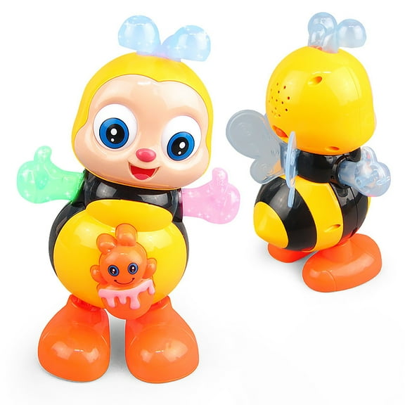 Dancing Bee For Kids,Swinging Bee,Musical Dancing Bee Toy, Electronic Cartoon Bee Preschool Learning Toys With Lights Music Toys Educational Toys Interactive Singing Animal