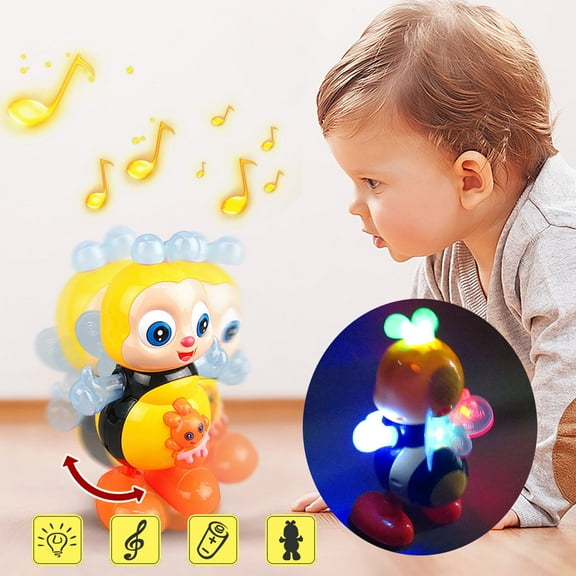 Dancing Bee Toy Little Bee By Bee Toy with Music Dancing Bee with Lights, DELESYS Fun Toy for Babies Age 6-12 Months,Toddlers Toy and Kids 1-2-3-4-5 Years Old