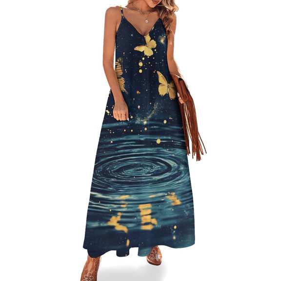 Dancing Butterflies Fine Art Sleeveless Dress Summer Dress Woman 2025