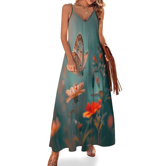Dancing Butterflies Fine Art Sleeveless Dress Summer Dress Woman 2025