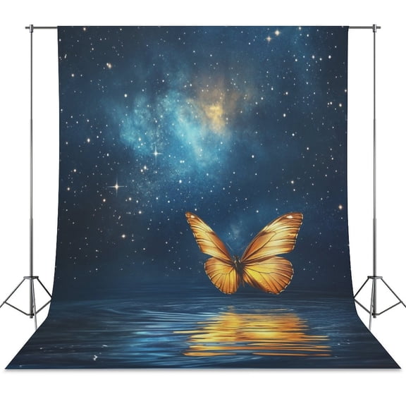 Dancing Butterflies Spring Wall Backdrop Background Floral Backdrops 5x7FT