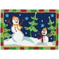 thumbnail image 1 of Jellybean - Indoor/Outdoor Rug - Dancing Christmas Trees & Snowmen, 1 of 3
