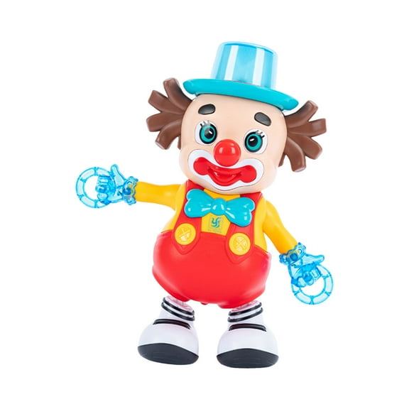 Dancing Clown Toy with Music LED Lights Interactive Educational Early Learning Toy for Kids Motion Movement