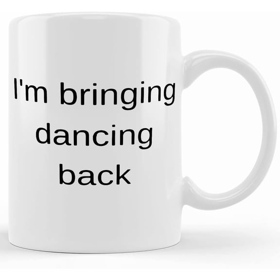 Dancing Coffee Mug, Ceramic Novelty Coffee Mugs 11oz, 15oz Mug, Tea Cup, Gift Present Mug For Birthday, Christmas Thanksgiving Festival