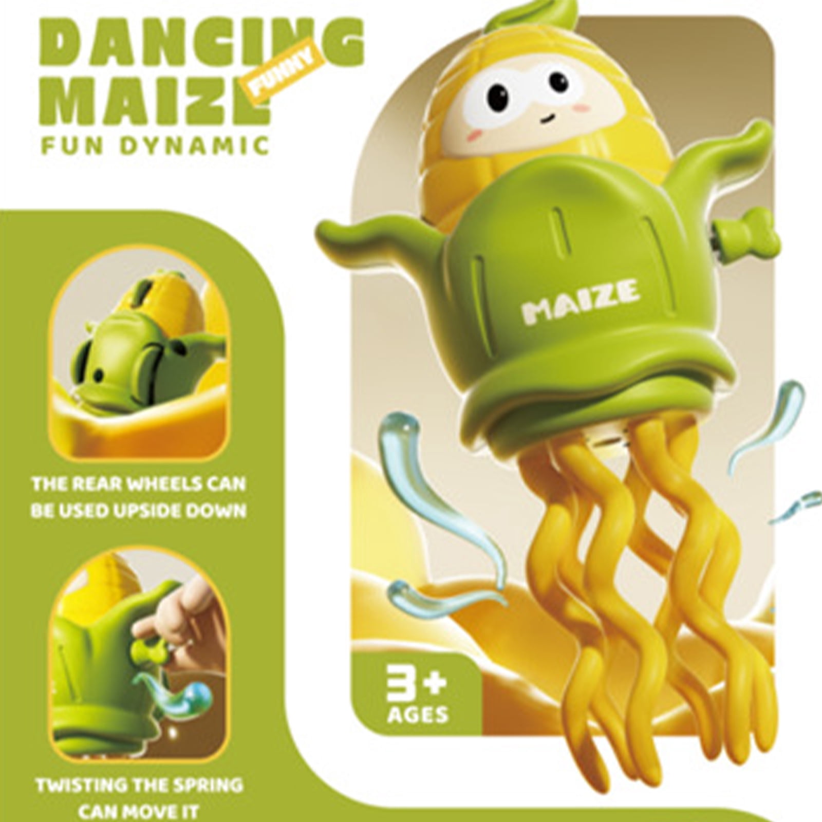 Induction Fun Dancing Corn Wind-up Toy, Children's Clockwork Toy with Moving ...