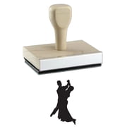 Dancing Couple 4 Rubber Stamp, 1 X 2" Wood Stamp