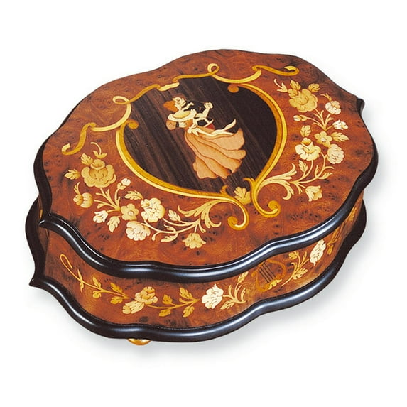 Dancing Couple Inlay Music Box GM7532