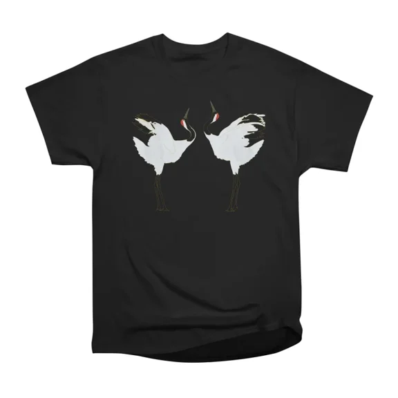 Dancing Cranes T-Shirt Tee Gift For Him Merch For Her Apparel For Friend