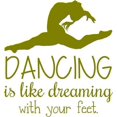 thumbnail image 1 of Dancing Decorative Wall Decals | Girl's Dance Sticker 20"x18" [Dance2], 1 of 4