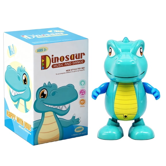 Dancing Dinosaur Toy Walking Light Music Interactive Motion Sensor Musical LED Effects Sensory Play Gift For Home Family Interaction Party Entertainment