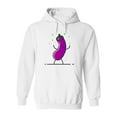 thumbnail image 1 of Dancing Eggplant Hoodie Men -Image by Shutterstock, Male 3X-Large, 1 of 4