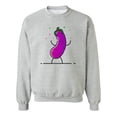 thumbnail image 1 of Dancing Eggplant Sweatshirt Men -Image by Shutterstock, Male Small, 1 of 4