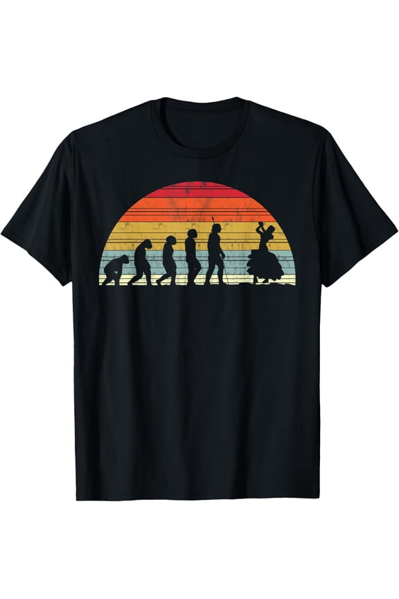 Dancing Evolution - Evolution Of Man latin dance T-Shirt