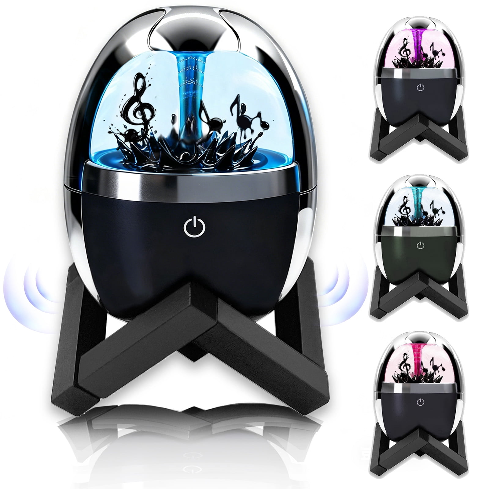 Dancing Ferrofluid Bluetooth Speaker, Magnetic Fluid Audio Visualizer ...
