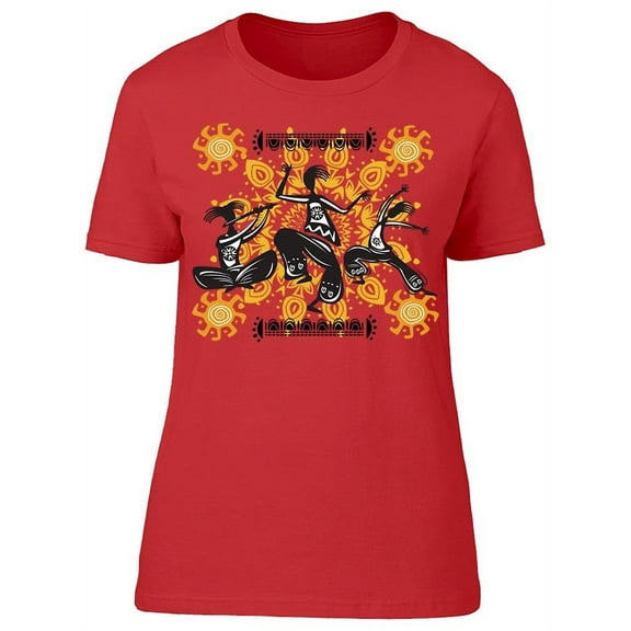 Dancing Figures Art T-Shirt Women -Image by Shutterstock, Female x-Large