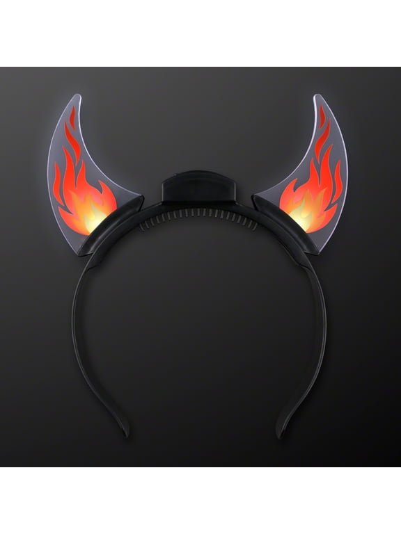 Dancing Flames Light Up Devil Horn Headband