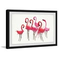 thumbnail image 1 of Dancing Flamingos Framed Painting Art Print, 36.00" x 1.50", 1 of 6