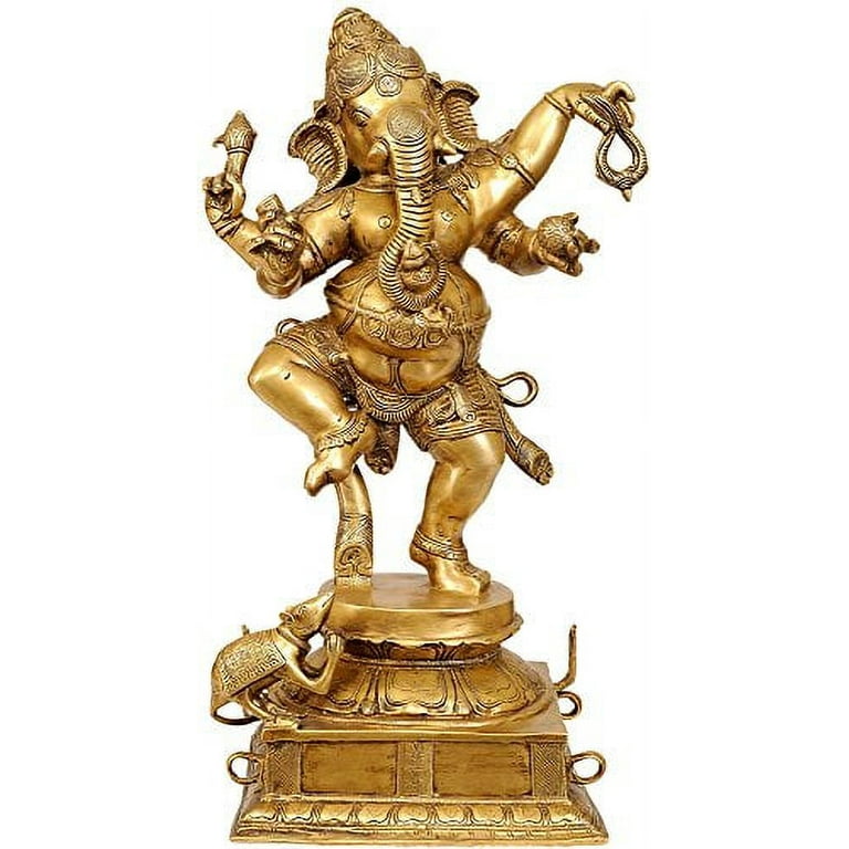 Dancing Ganesha - Brass Statue 